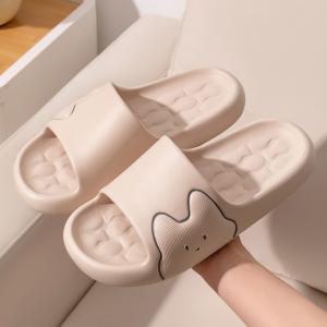 Yesteem 2025 New Cloud Feeling Slippers for Women Indoor Home Non-slip Bathroom Bath EVA Sandals for Men Summer