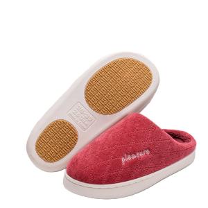 Yesteem Anti-slip Cotton Slippers for Women Autumn Winter Home Indoor Thick-soled Warm Faux Fur Slippers for Men
