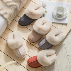 Yesteem Autumn Winter Home Cotton Slippers Plush Slippers for Couple Warm Womens Non-slip Cotton Shoes Wholesale Ladies Slipper