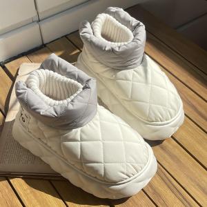 Yesteem Autumn Winter New Snow Boots for Women with Thick Soles Waterproof Shoes for Outdoor Couple Warm Cotton Shoes