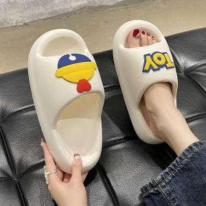 Yesteem Customized Comfortable Soft Slippers with Cute Bell Cloud-feeling Indoor Home Bathroom Non-slip Womens Slides