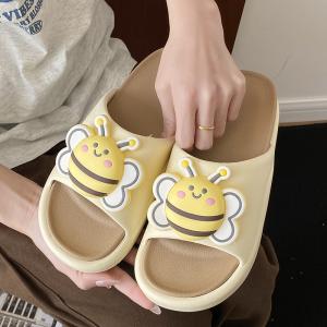 Yesteem Dropshipping Little Bee Bathroom Cloud-feeling Soft Slippers for Summer Outdoor Slippers EVA Anti-odor Non-slip Slippers for Women