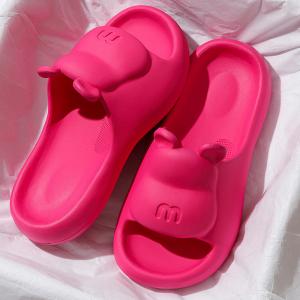Yesteem EVA Soft Sole Home Summer Sandals for Women New Soft Cute Bear Girly Slippers
