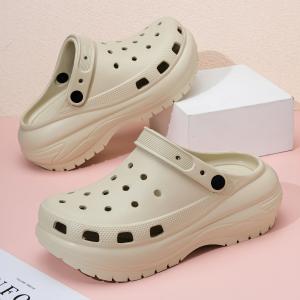 Yesteem New EVA Beach Clogs for Women with Cloud-feeling Fashionable Non-slip Thick-sole Sandals for Home Outdoor 