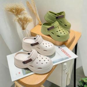 Yesteem New EVA Summer Clogs for Outdoor Footwear Thick-soled Cloud Feeling Slippers Fashionable Non-slip Height-increased Sandals for Women