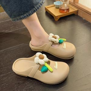 Yesteem New Floral Clogs for Women Summer Slippers for Outdoor Beach Non-slip Popular Flower Sandals for Home
