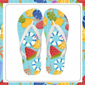 Yesteem New Style Cute Flip Flops for Women Summer Fashion Outdoor Non-slip Bathroom Flip Flops Beach Seaside Sandals