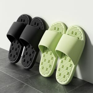 Yesteem Shower Shoes for Women Men Bath Slippers Non-slip Leaking Indoor Home Massage Bathroom EVA Slides House Slippers