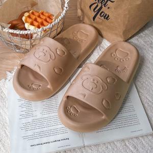 Yesteem Spring Summer New Slipper with Cartoon Cute Bear Couple Style Slippers for Men Women Home Indoor Outdoor Quality Comfortable Sandals