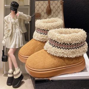 Yesteem Thick-soled Winter Snow Boots for Women with thickened Warm Cold-resistant Ankle Boots Cotton Shoes Wholesales