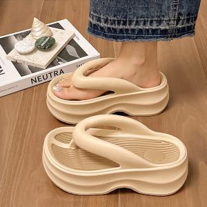 Yesteem Wholesale New EVA Flip-flops for Women Summer Thick-soled Height-enhancing Sandals Non-slip Fashionable Flip-flops 