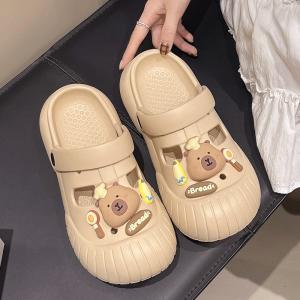 Yesteem Womens Summer Cute EVA Thick-soled Slip-on Shoes for Outdoor Footwear Cartoon Beach Seaside Slippers Clogs